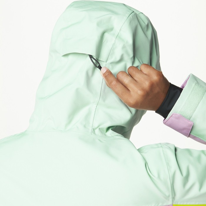 Picture Organic куртка лижна Seen W 2025 silt green-acid lime-orchid L, укр, укр