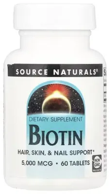 Biotin 5000mcg - 60 tabs