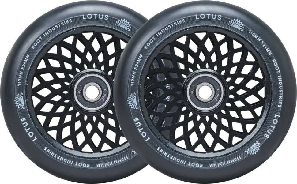 Колеса для трюкового самокату Root Lotus Pro 110mm (пара) - Black/Black (FRD.038684)