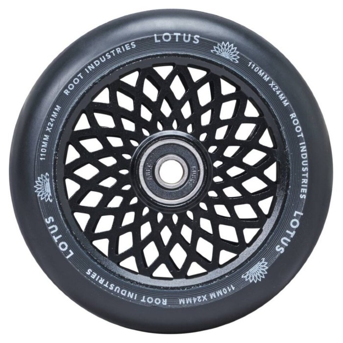 Колеса для трюкового самоката Root Lotus Pro 110mm (пара) - Black/Black