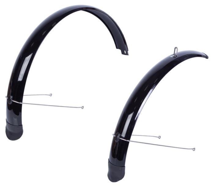 Крила 29" Пластик повнорозмірн. BRAVVOS X070 чорний зі стійкою f.370 r.370мм, укр, укр