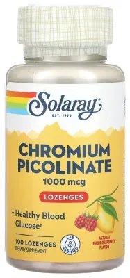 Chromium Picolinate 1000mcg - 100 lozenges Lemon-Raspberry