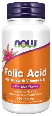 Folic Acid 800mcg - 250 tabs (Пошкоджена етикетка)