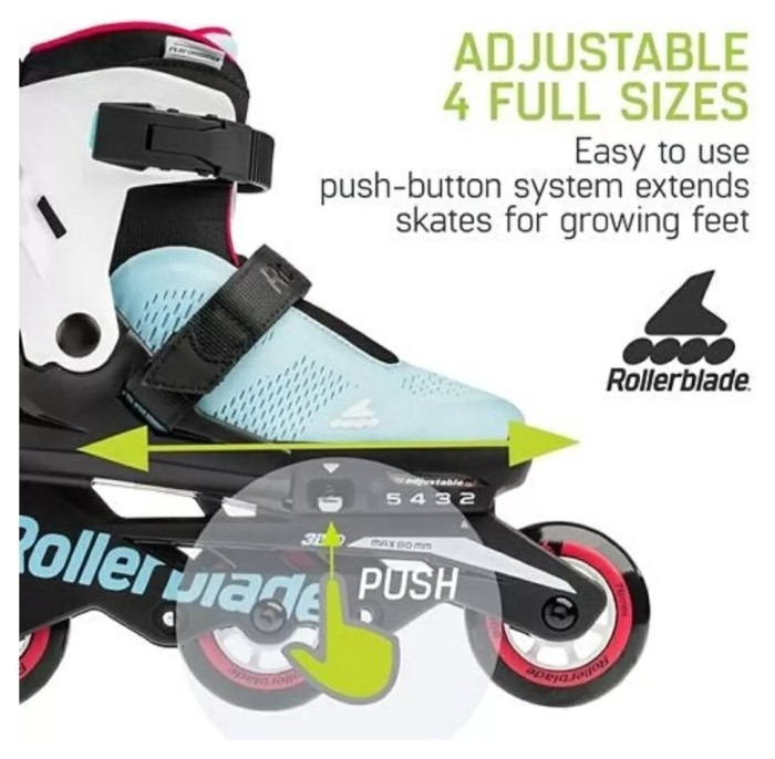 Ролики дитячі Rollerblade Microblade Free 3WD G Blue 2023, укр, укр