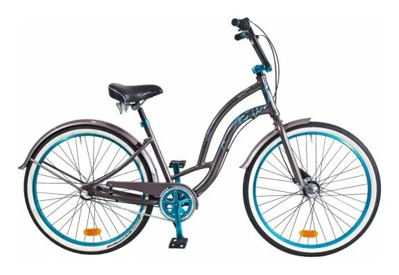 Велосипед Medano Artist Blue Wood 26 "17" (17" Графіт)