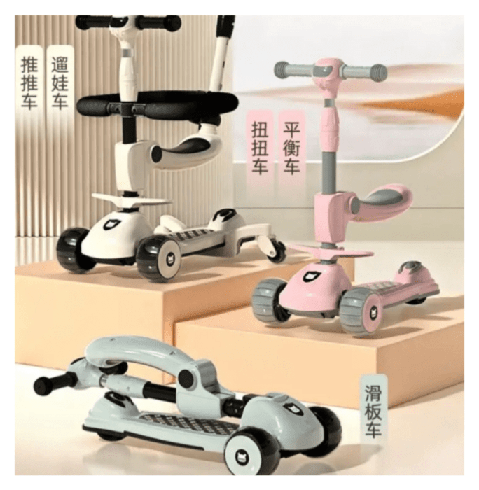 самокат Maraton CITY LINE Jetta 619A, Рожевий, укр, укр