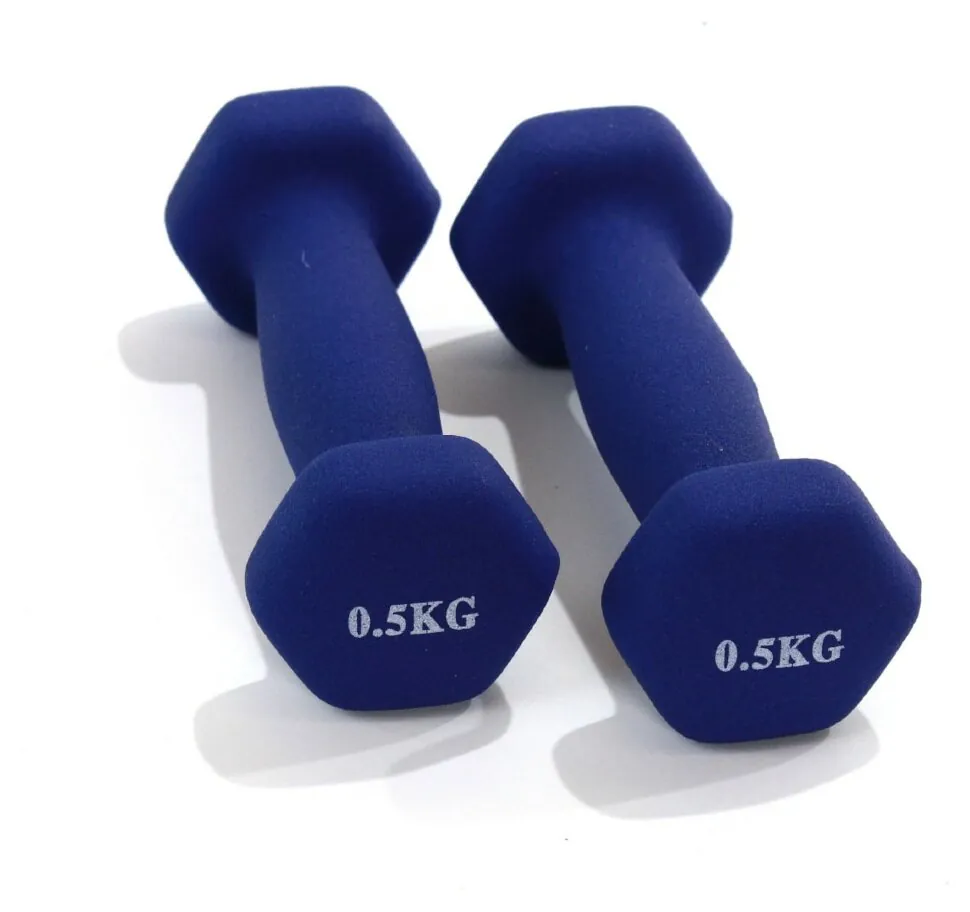 ГАНТЕЛІ 0.5 кг BAVAR SPORT (червоний)