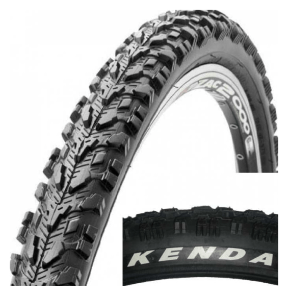 Покришка 26" x 2.10 KENDA Koyote К901F чорний 30TPI (з коричневими плямами), укр