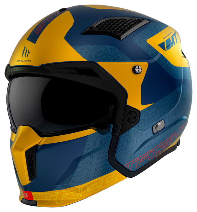Мотошолом MT STREETFIGHTER SV S Totem C3 Matt Yellow ECE2206