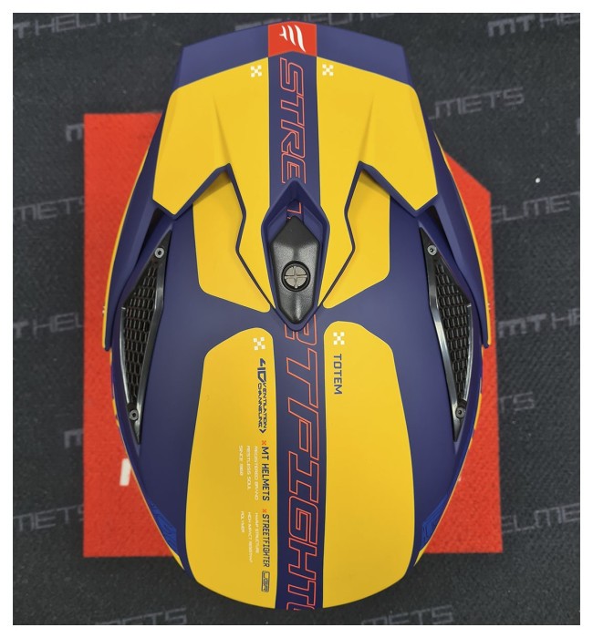 Мотошолом MT STREETFIGHTER SV S Totem C3 Matt Yellow ECE2206