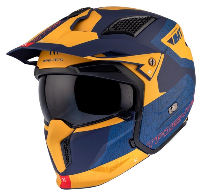 Мотошолом MT STREETFIGHTER SV S Totem C3 Matt Yellow ECE2206