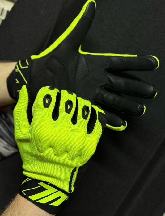 Моторукавички Seventy N66 FULLGAS Fluor Yellow