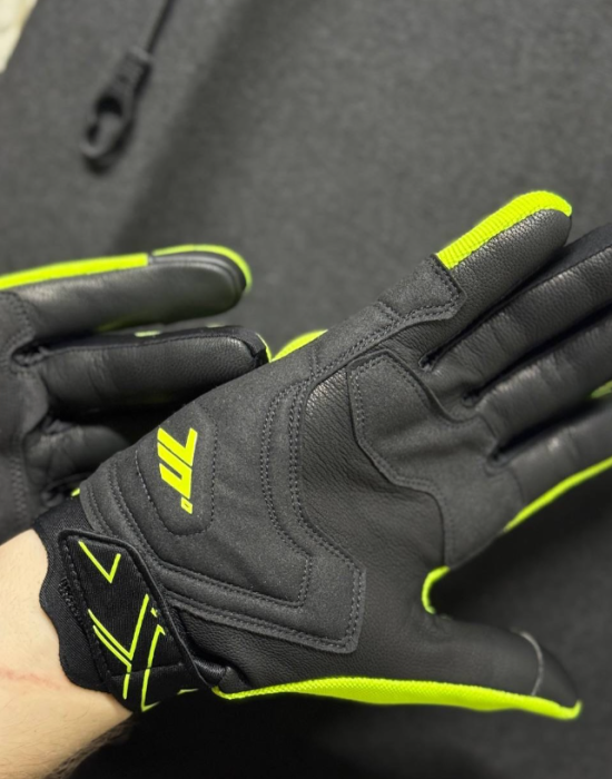 Моторукавички Seventy N66 FULLGAS Fluor Yellow