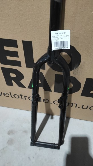 Вилка 27.5" Жесткая ST 1 rod-153 безрезьбовая v-br черно-зеленый с серым YS 728 TANDEM TR-URVFK-26003-152 AMULET