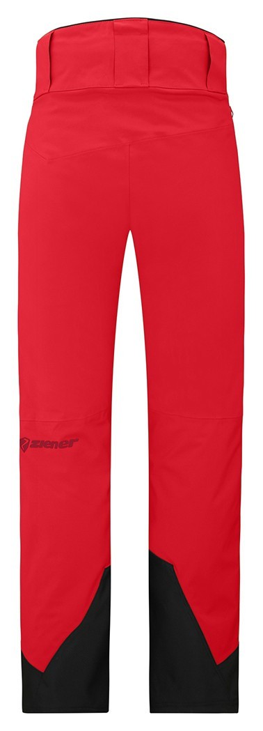 Ziener брюки лыжные Tewes Full-Zip 2026 red-black foggy print 50