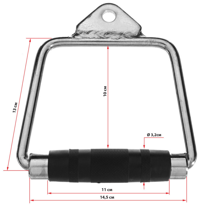 Ручка для тяги EasyFit обгумована закрита