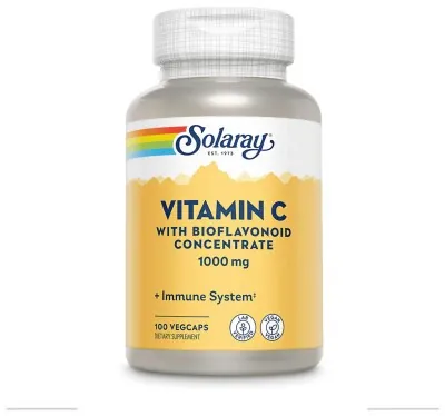 Vitamin C with Rose Hips, Acerola & Bioflavonoids 1000mg - 100 vcaps