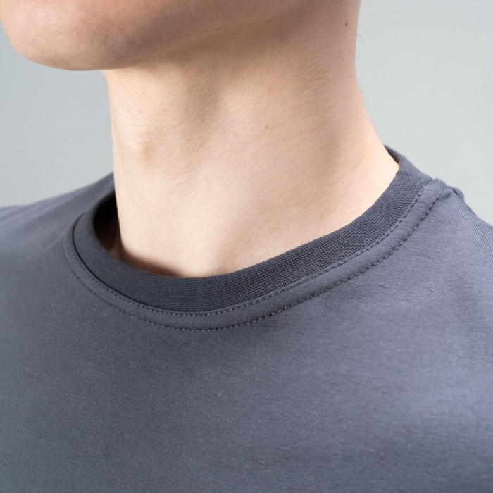 Футболка Slavni мужская повседневная темно-серая, Футболка Slavni Unity мужская хлопковая темно-серая