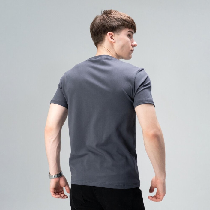 Футболка Slavni мужская повседневная темно-серая, Футболка Slavni Unity мужская хлопковая темно-серая