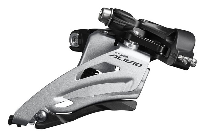 Перемикач перед. 36T під трубу 34,9мм (адаптер 31,8) SHIMANO Alivio FD-M4020-M-B, укр, укр