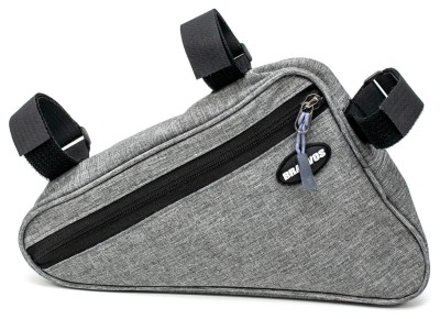 Велосумка трикутник на раму водовідштовх. матеріал BRAVVOS F-089 сірий AM (брендоване пакування)