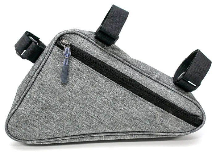 Велосумка трикутник на раму водовідштовх. матеріал BRAVVOS F-089 сірий AM (брендоване пакування)