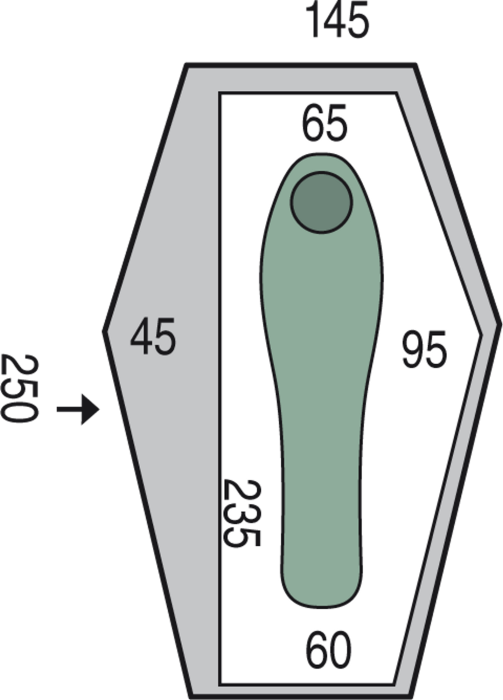 Палатка одноместная Pinguin Echo 1 DAC, Green