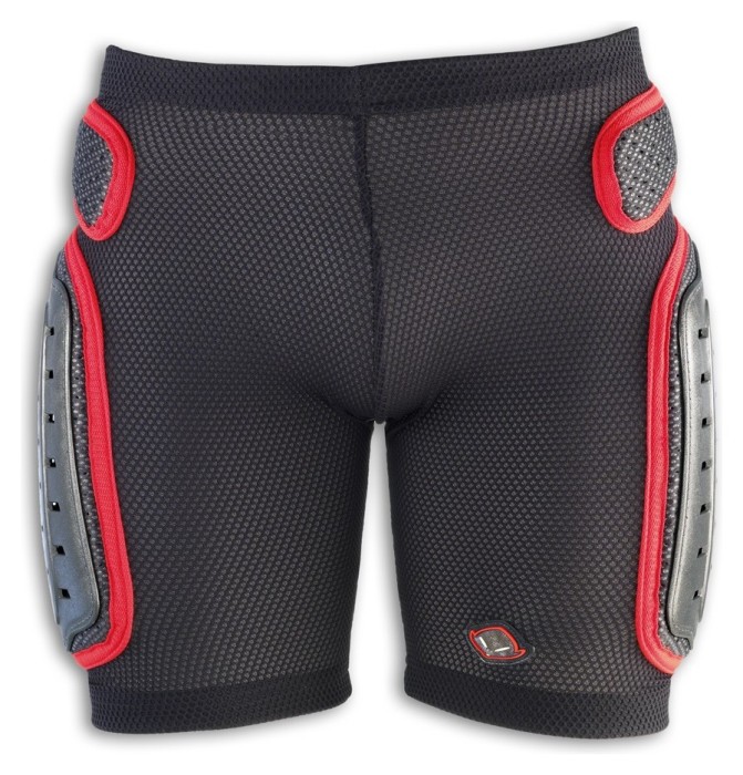 Шорты спортивные спортивные UFO PADDED PLASTIC XXL Black/red (PI09126)