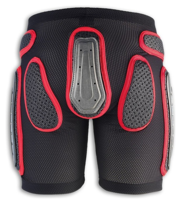 Шорты спортивные спортивные UFO PADDED PLASTIC XXL Black/red (PI09126)