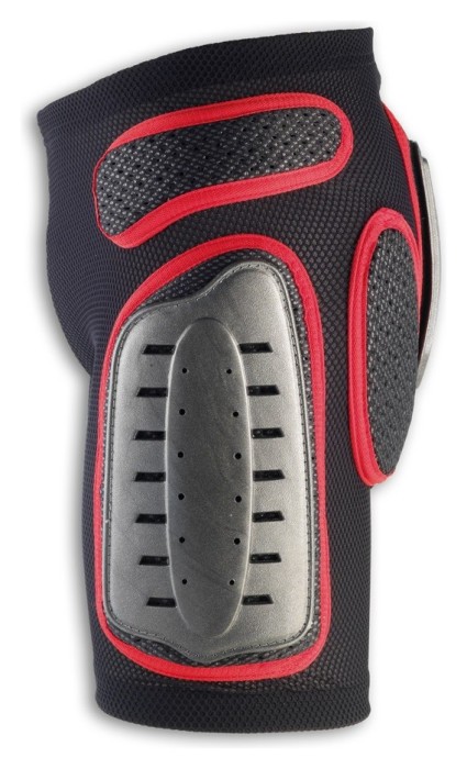 Шорты спортивные спортивные UFO PADDED PLASTIC XXL Black/red (PI09126)