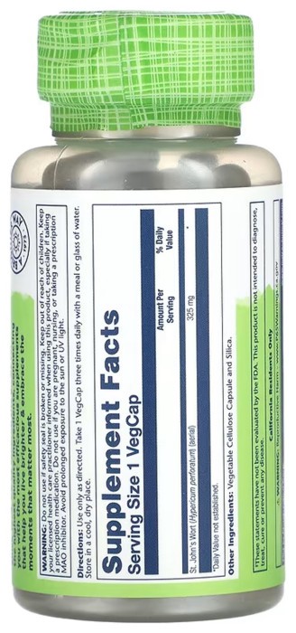 St. John's Wort Aerial 325mg - 100 vcaps