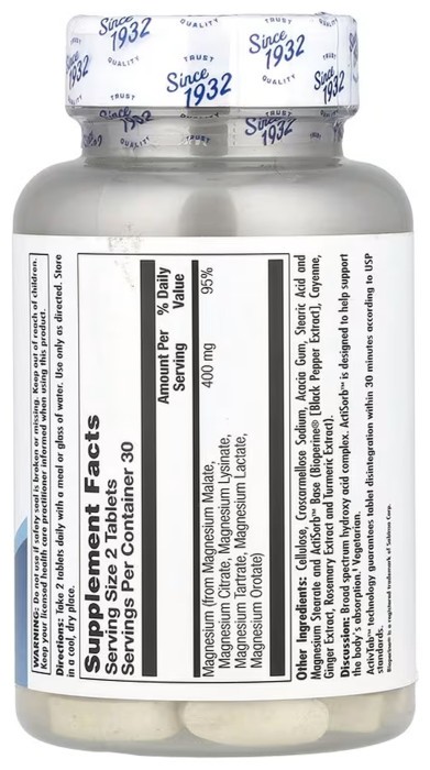 Magnesium Broad Spectrum - 60 tabs