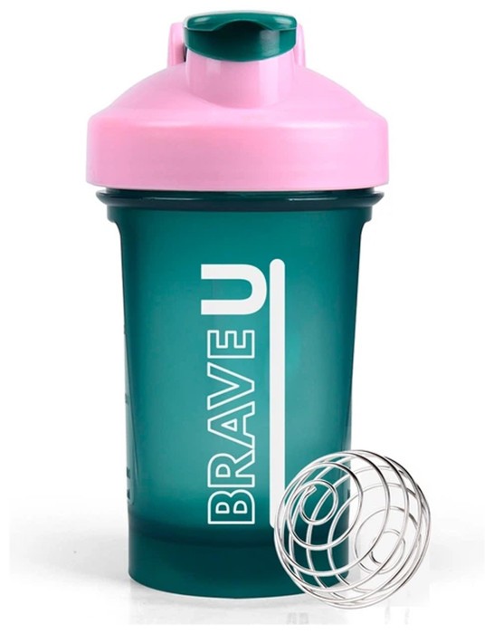 Shaker - 400ml Green Pink, укр, укр