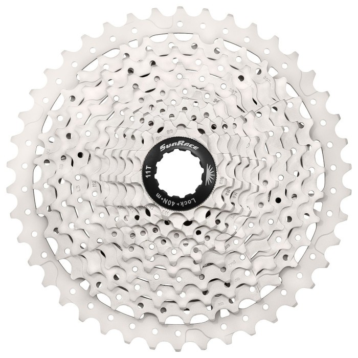 Кассета 10-k 11-42T SUN RACE MS3 MTB metallic/silver