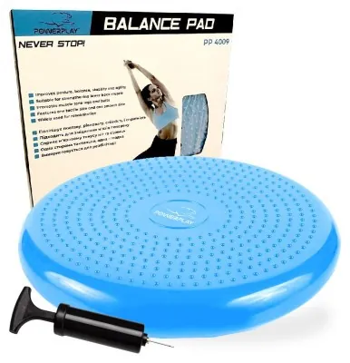 Балансувальна масажна подушка PowerPlay 4009 Balance Pad (Ø33) Синя