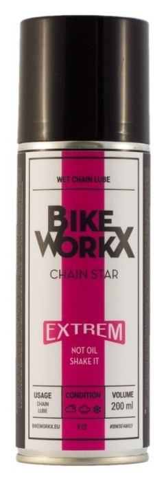 Мастило для ланцюга BikeWorkX Chain Star Extreme спрей 200 мл., укр, укр