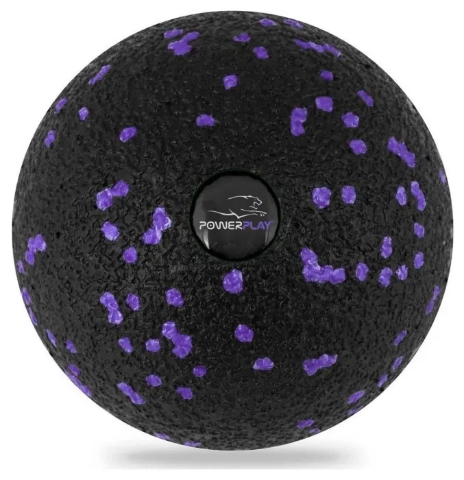 Массажный мяч PowerPlay PP-4350 Epp Massage Ball (d8) Черно/Фиолетовый