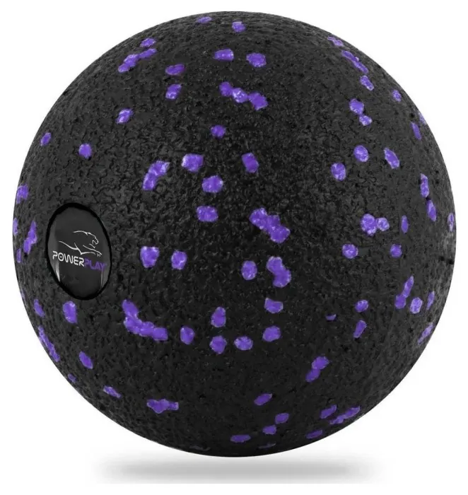 Массажный мяч PowerPlay PP-4350 Epp Massage Ball (d8) Черно/Фиолетовый