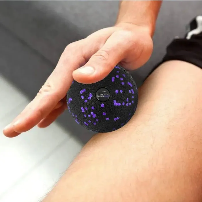 Массажный мяч PowerPlay PP-4350 Epp Massage Ball (d8) Черно/Фиолетовый
