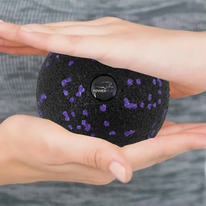 Массажный мяч PowerPlay PP-4350 Epp Massage Ball (d8) Черно/Фиолетовый