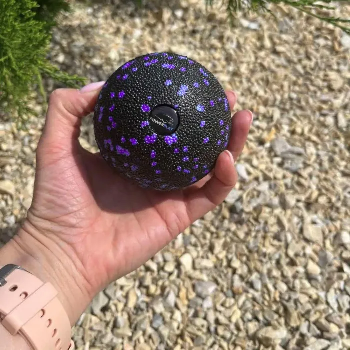 Массажный мяч PowerPlay PP-4350 Epp Massage Ball (d8) Черно/Фиолетовый