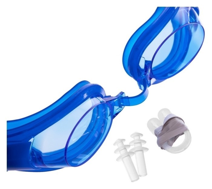 Окуляри для плавання дитячі з берушами та кліпсою для носа в комплекті SP-Sport 0403 (пластик, PVC)