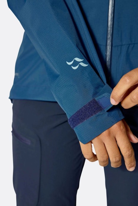 Мембранна куртка жіноча Rab Downpour Mountain Jacket Wmns, Bluebird