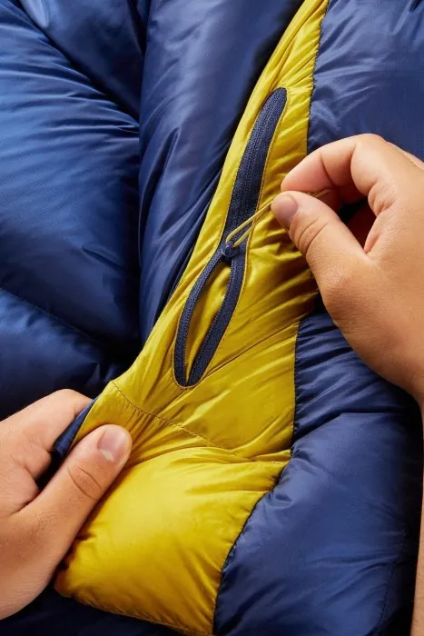 Спальний мішок Rab Neutrino 800 Regular, (-22°C), 185 см - Right Zip, Nightfall Blue