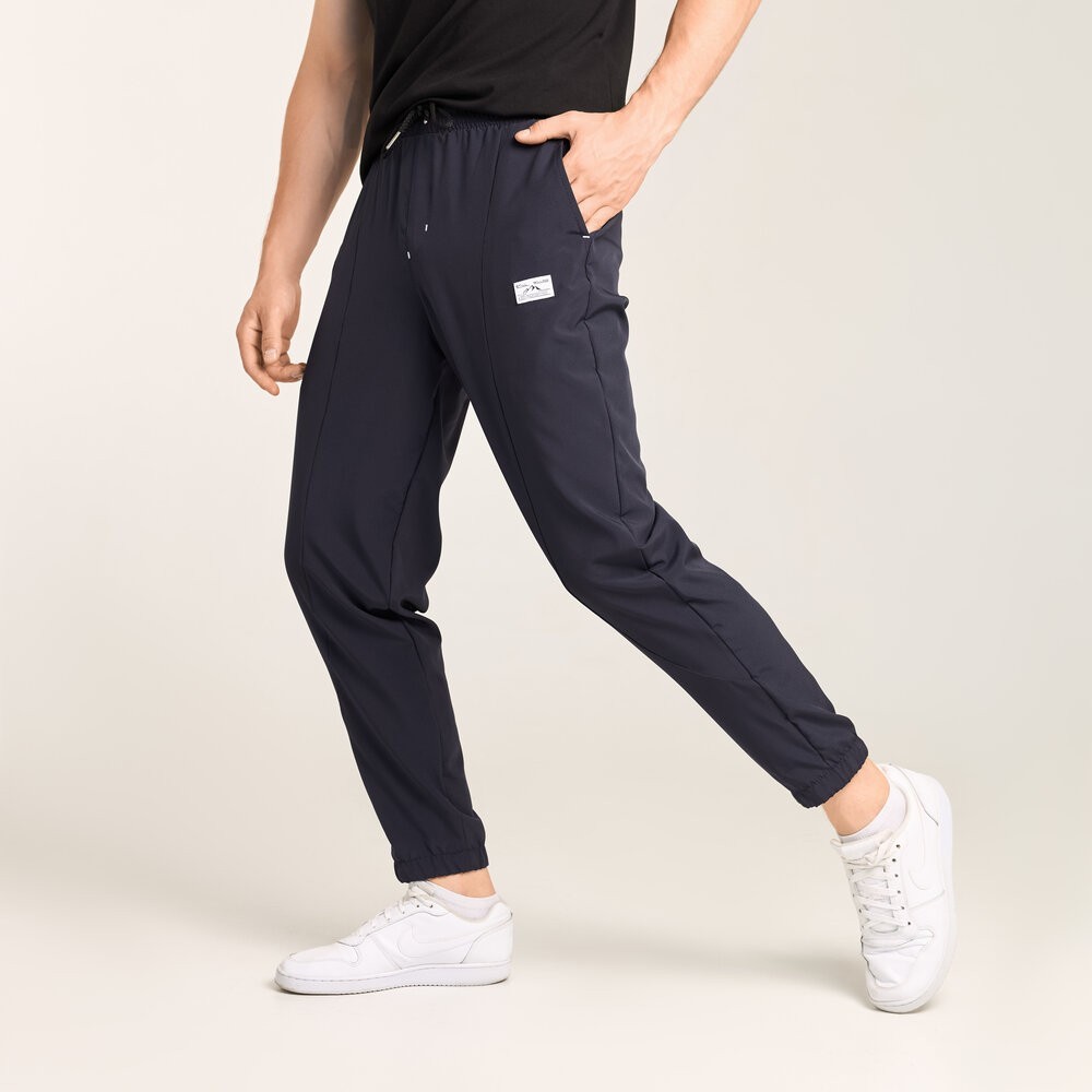 Чоловічі повсякденні джогери. Темно-сині джогери літні з кишенями Pobedov Savaya, укр, укр