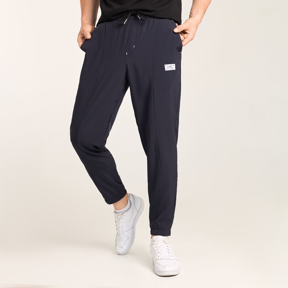 Чоловічі повсякденні джогери. Темно-сині джогери літні з кишенями Pobedov Savaya, укр, укр