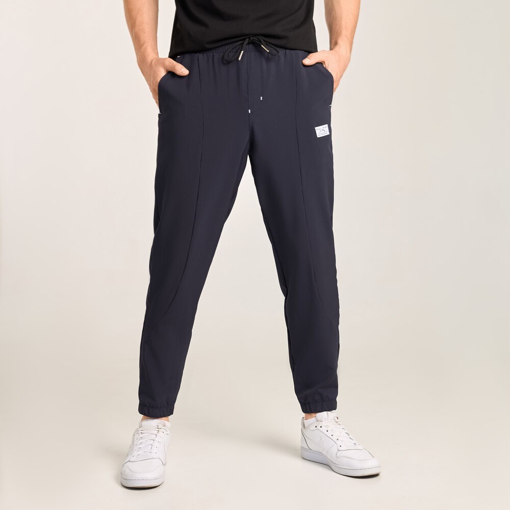 Чоловічі повсякденні джогери. Темно-сині джогери літні з кишенями Pobedov Savaya, укр, укр