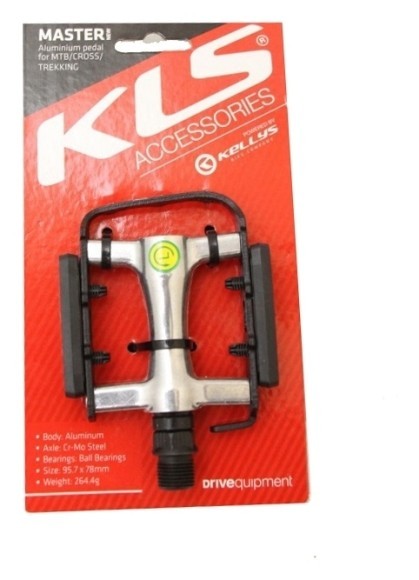 Педалі KLS Master NEW сріблястий, укр
