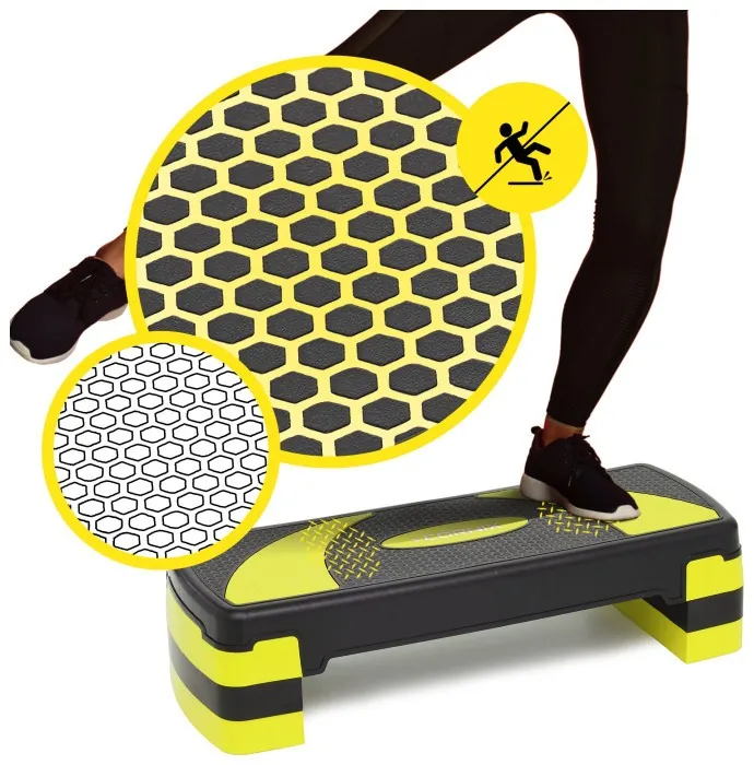 Степь-платформа 3-ступенчатая Cornix 78 х 29 х 10-20 см XR-0187 Black/Yellow