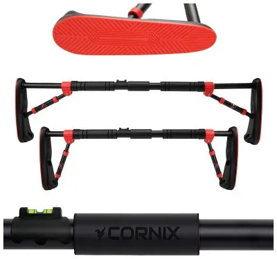 Турнік розсувний Cornix Elite 85-120 см XR-0290 Black/Red